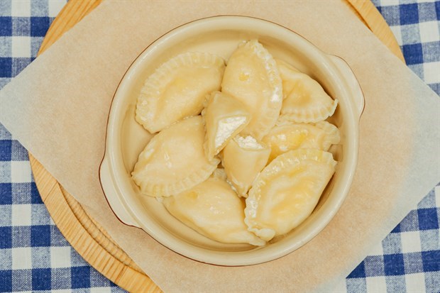 Сладкие вареники с творогом 1816