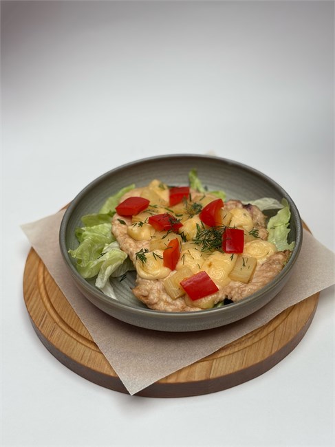 Курица по-гавайски под сыром 1892