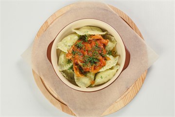 Вареники с картофелем и мясной поджаркой 1679